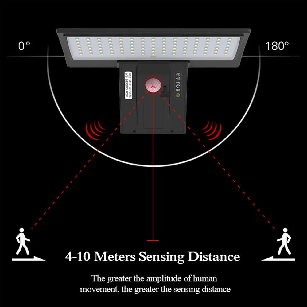 Solar Security Lights Solar Flood Lights Outdoor Waterproof with Motion Sensor 4 Modes 90 LEDs Wall Lights for Porch Yard Garden