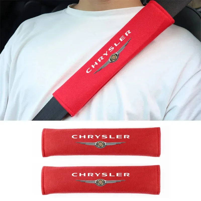 Seat Belt Accessories Car Safety Belt Shoulder Cover Pad for Chrysler 300 300C Cruiser Voyager Sebring Pacifica Crossfire 200