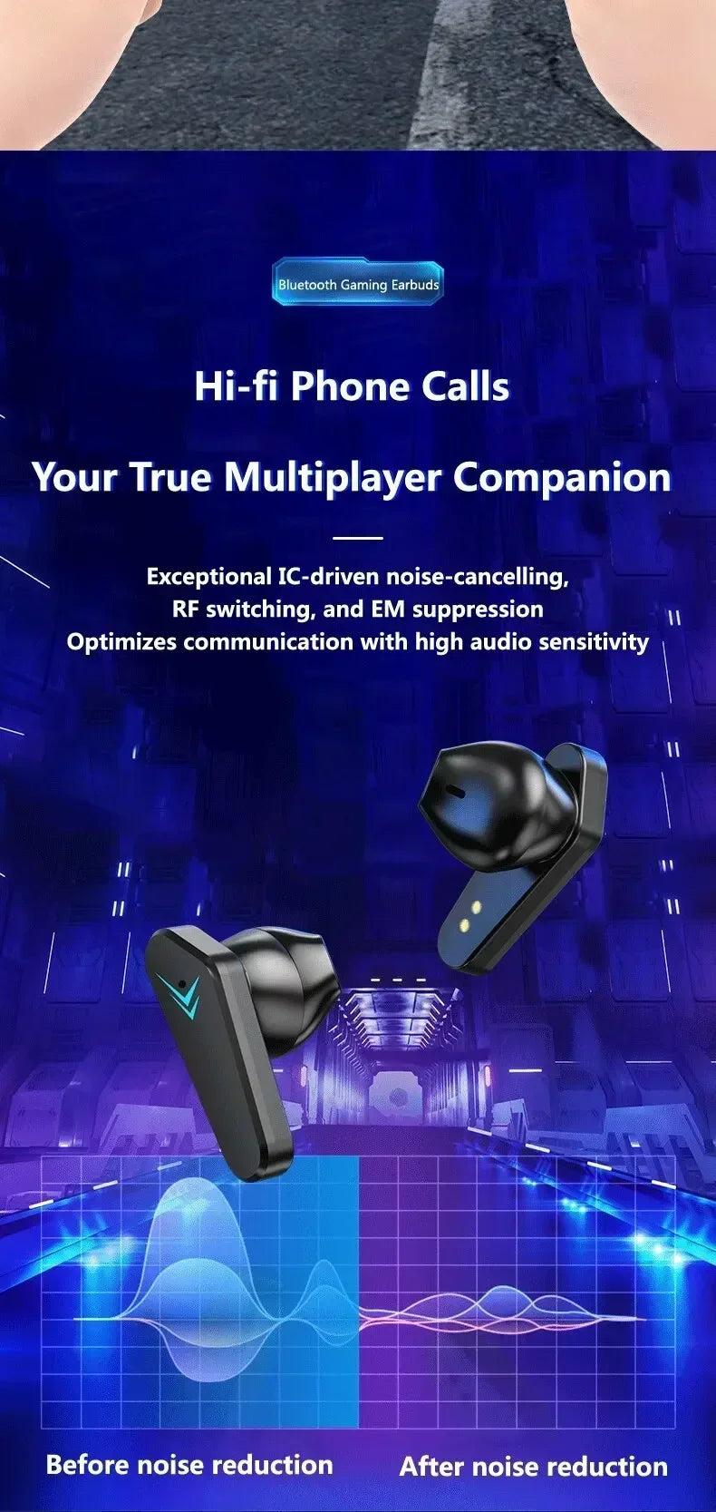 NEW X15 TWS Earphones Bluetooth Wireless Gamer Headphones 65ms Low Latency Earbuds fone Gamer Headset Gamer With Mic Handfree
