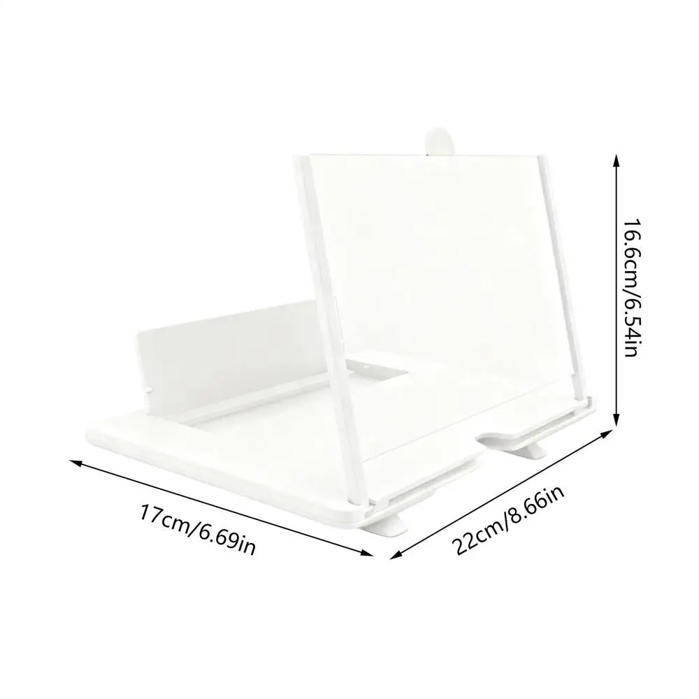 Screen Magnifier Desktop Amplifier 3D HD Cell Phone Magnifier for Seniors Video Watching Movie Night Home Travel Break Party