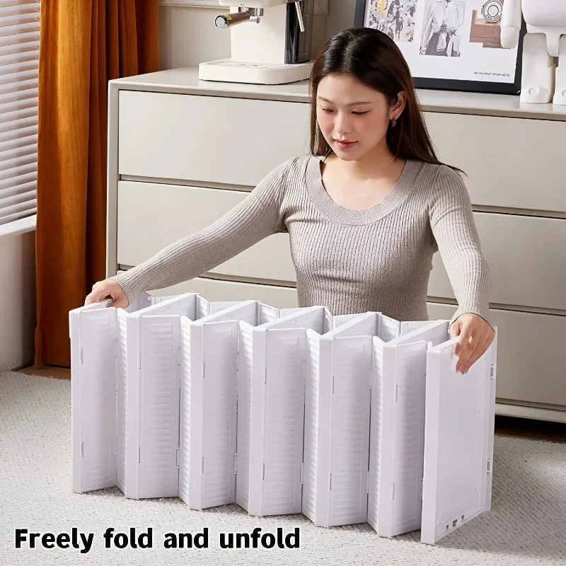 Shoes Box Foldable Transparent Sneaker Shoe Storage Organizers Box Stackable Dustproof High-top Cabinet Shoe Rack Shelf