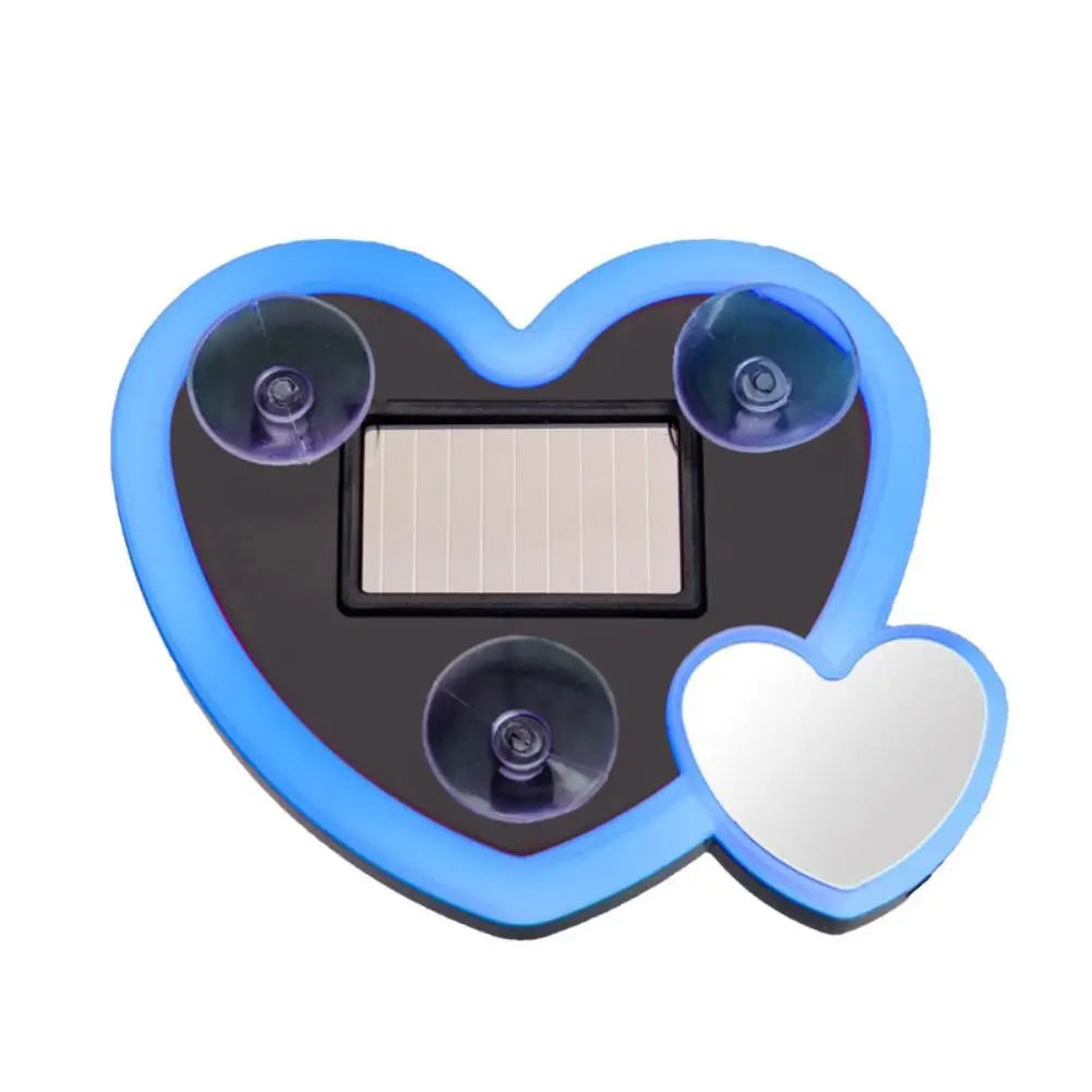 Solar-Powered Love Atmosphere LED Car Window Light 1Pcs Triangular Neon Universal Automotive Interior Lights Wireless Decor