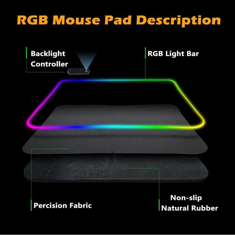 JINX VI RGB Gaming Mouse Pad 900x400mm Anime Arcane Mats League of Legends Gamer Carpet Rug LOL Large Keyboard LED Cool Desk Mat