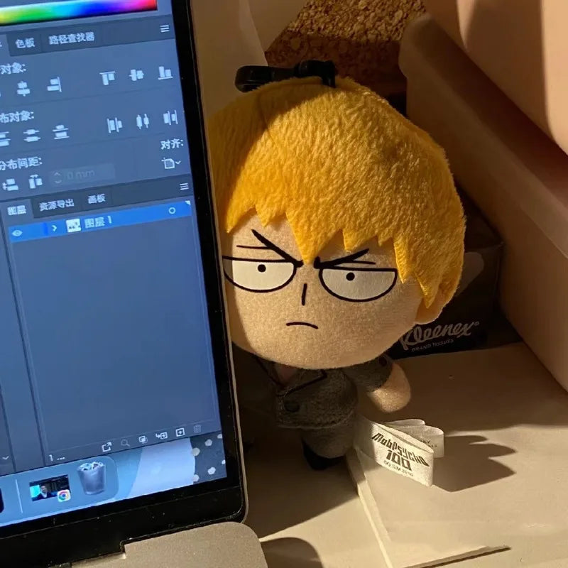 Mob Psycho 100 Cute Ryoga Shirota Plush Doll Cartoon Creative Bed Ornaments Shigeo Kageyama Holiday Gift Anime Periphery