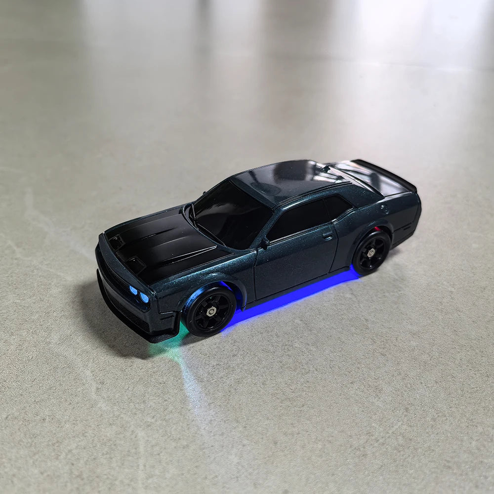1/43 HB-RP43 RC Drift Car with DIY White Body Shell & Extra Tires 2.4G 4WD ESP Gyro Stabilization Full Proportional Control Car
