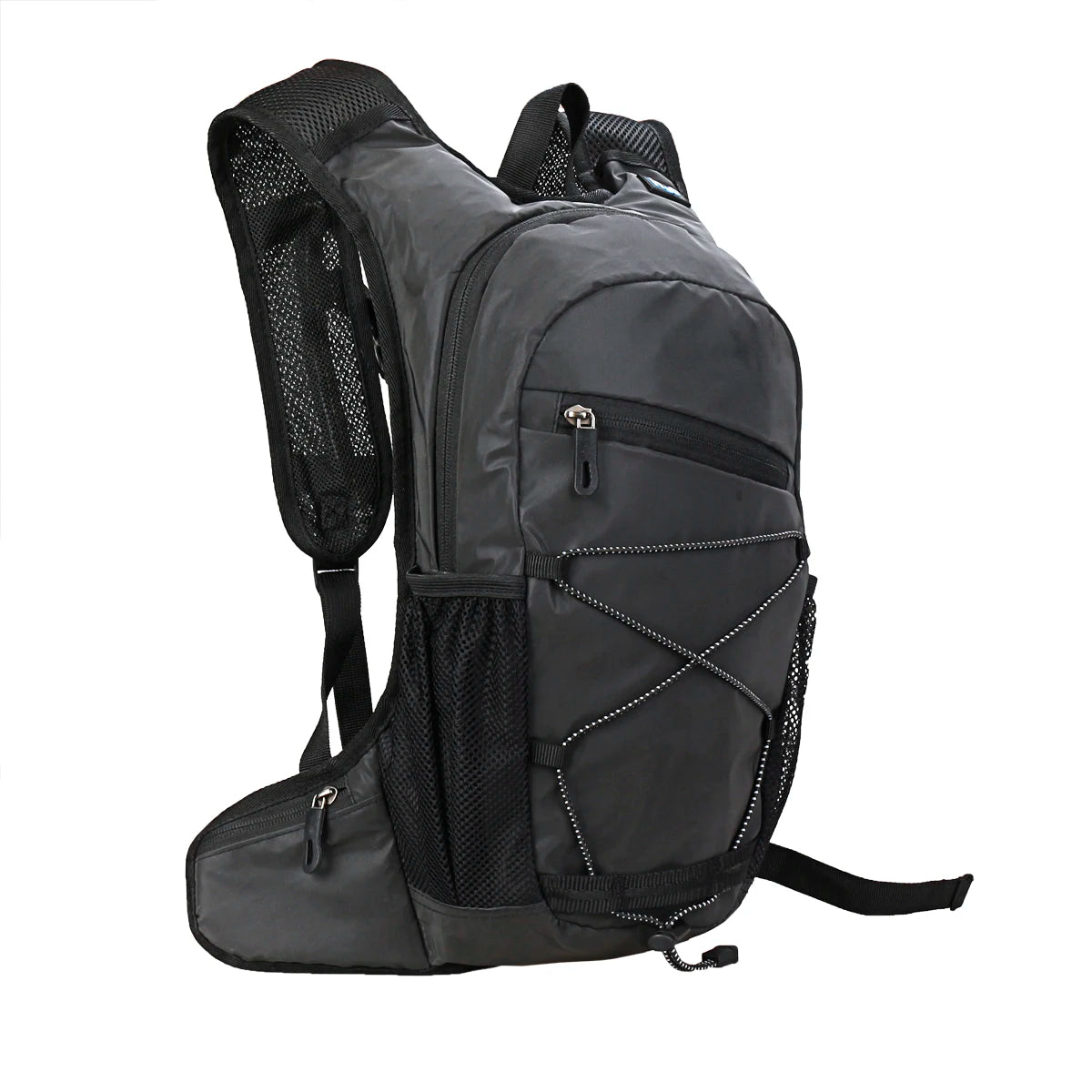 Reflective backpack, outdoor mountaineering bag, hydration bladder, hiking, high-capacity sports moto, trail running backpack