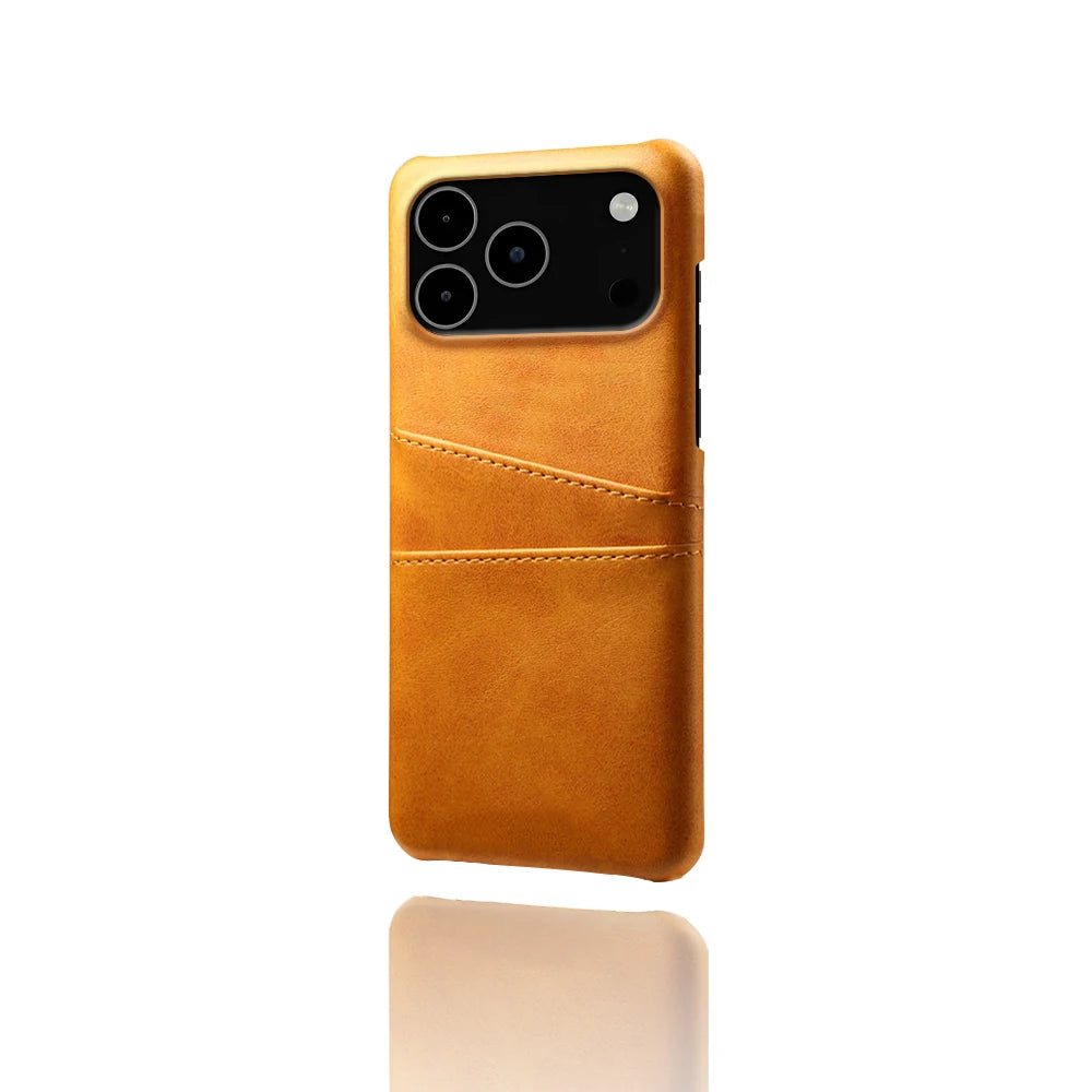 Credit Card Case For iPhone 17 Pro Max 17Air Funda PU Leather Cover For iPhone 17pro Max 17 Air 17promax Capa Coque