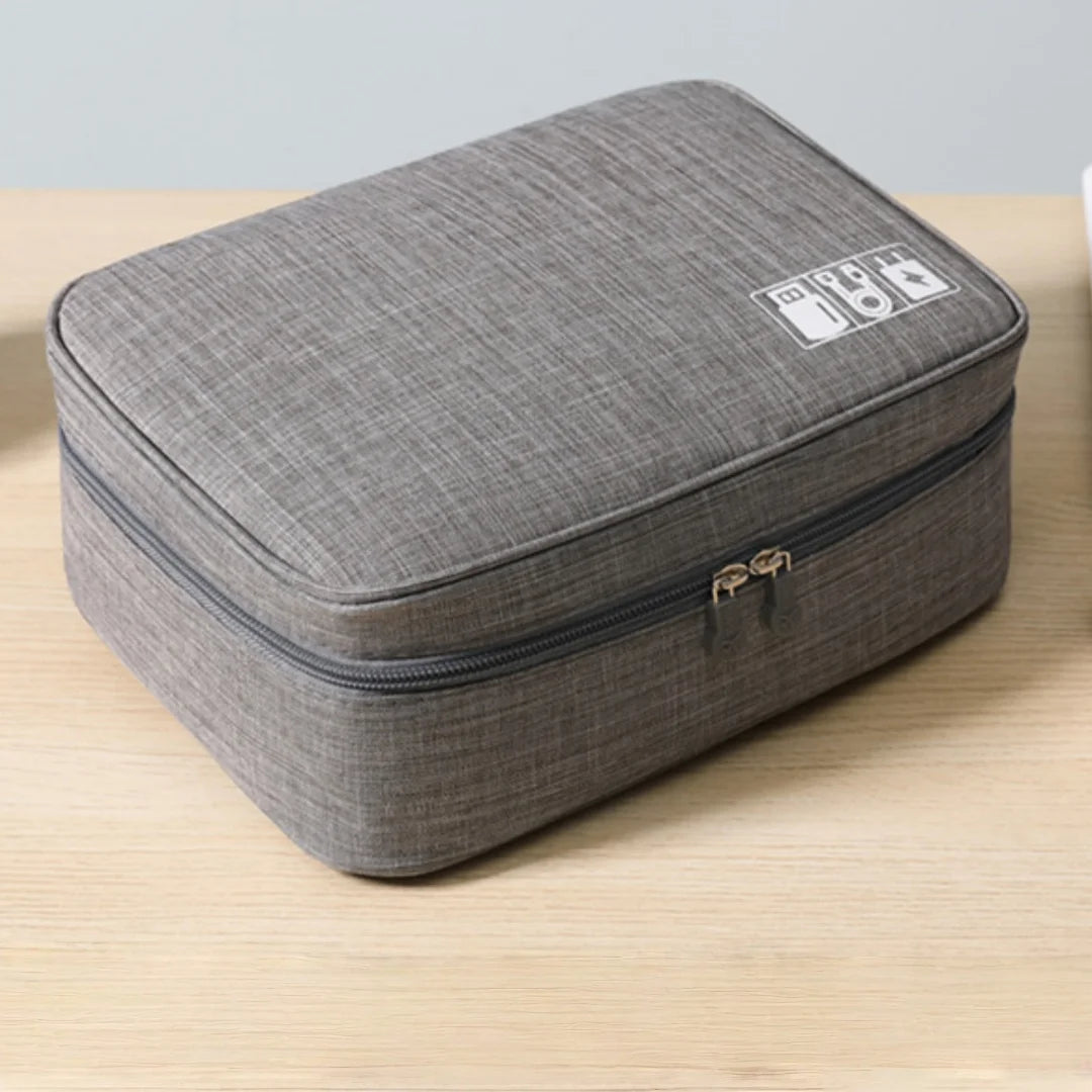 Electronics Organizer Travel Cable Organizer Bag for Electronics Accessories, Portable Tech Carring Large Storage Case