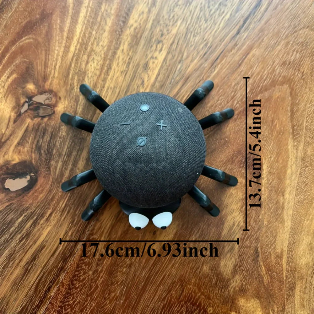 3D Printed Big-Eyed Spider Speaker Stand for Echo Dot 4th/5th Generation, Cool Desktop Decoration, Birthday Gift