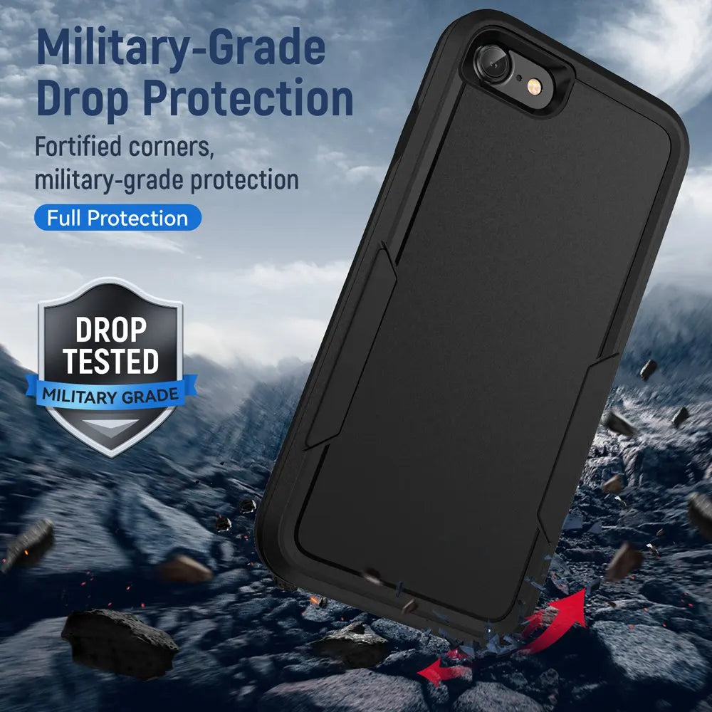 Fit iPhone SE 3 2022 Case Shockproof Hybrid Case Dual Layer Design Hard Cover For iPhone SE 2 2020/iPhone 6/6S/7/8 Plus Cases