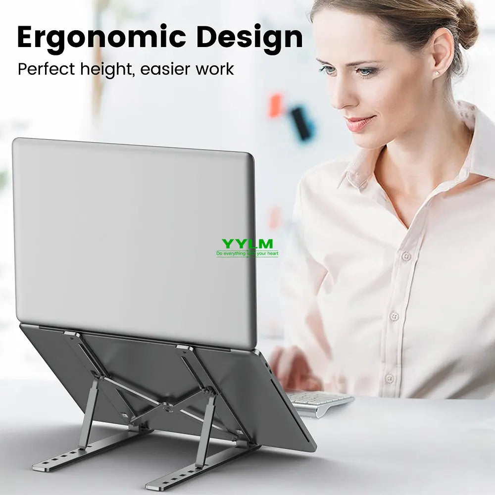 Foldable Laptop Stand Aluminium Notebook Stand Portable Laptop Holder Tablet Stand Computer Support For MacBook Air Pro ipad