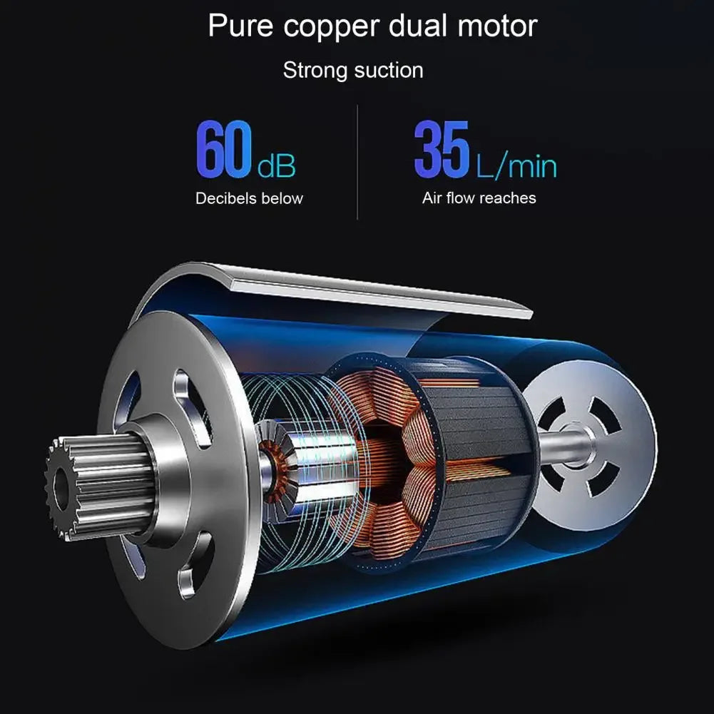 Mini pink vacuum cleaner, USB charging, strong suction power, portable, mini and powerful household appliance air cleaner