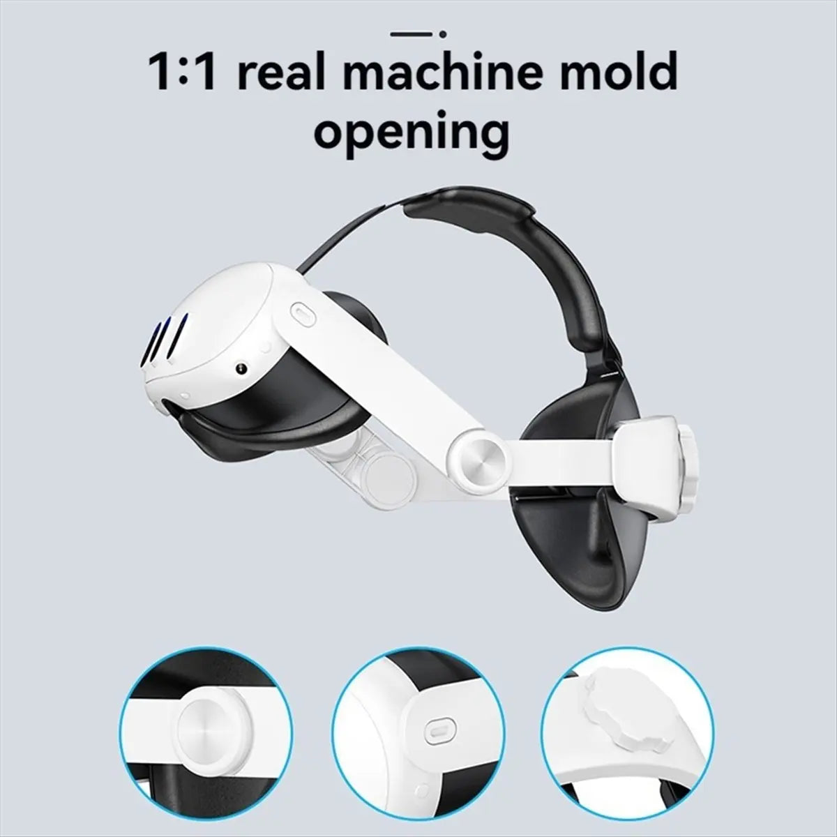 For Quest 3 Accessories Adjustable Head Strap Replacement for Enhanced Comfort Support & Gaming Immersion A