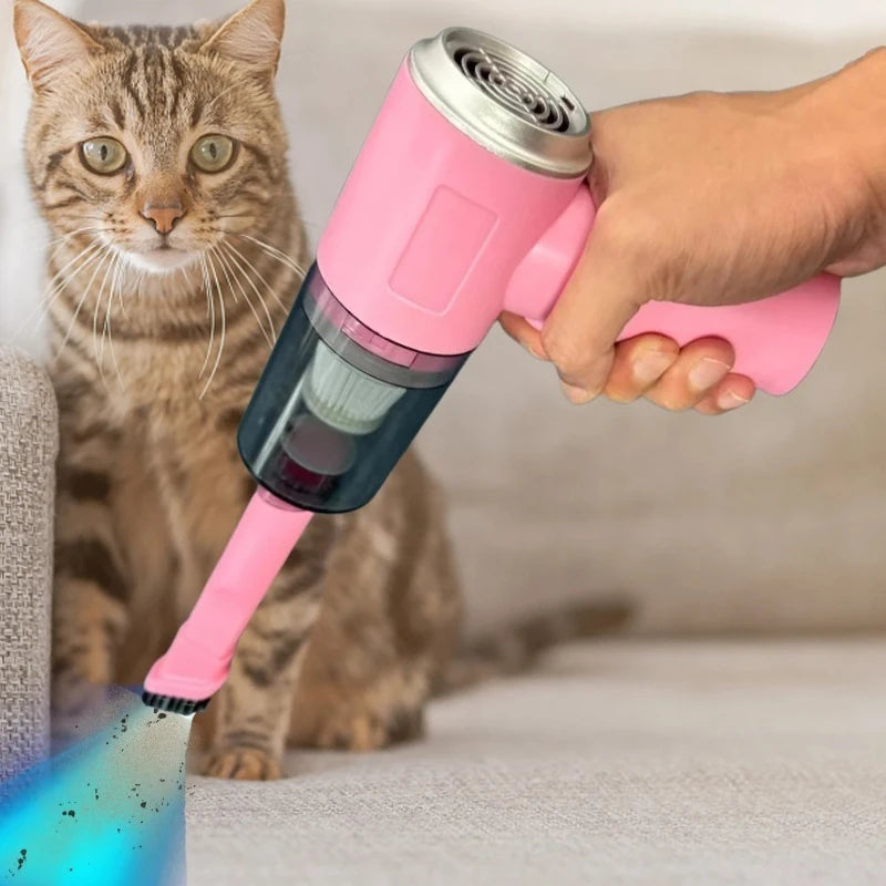 Mini pink vacuum cleaner, USB charging, strong suction power, portable, mini and powerful household appliance air cleaner