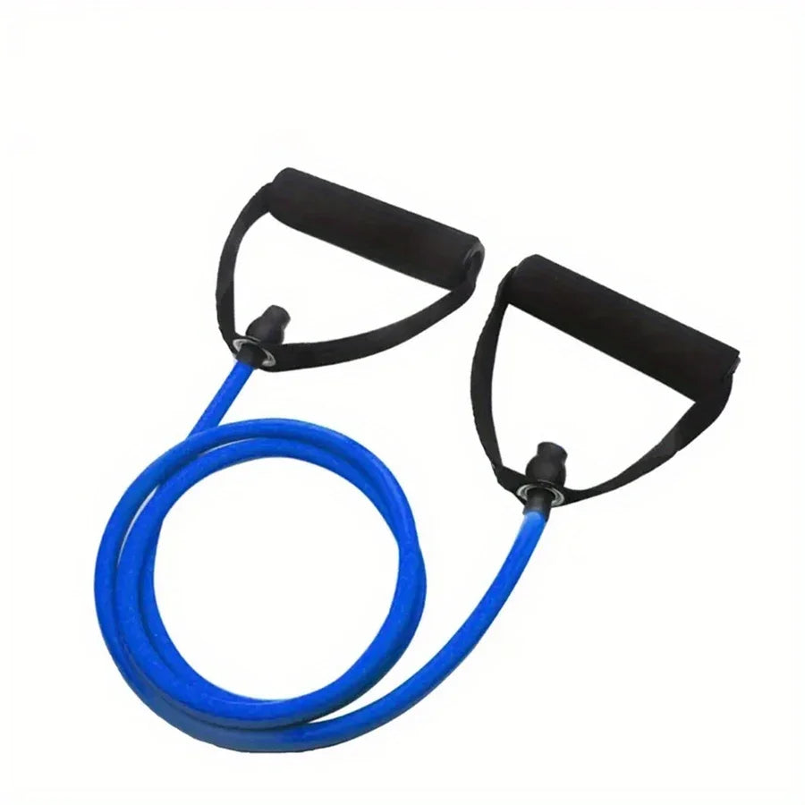 Premium Fitness Resistance Band Set With Handles, Ideal for Home Workouts and Strength Training—Yoga Fitness Equipment.
