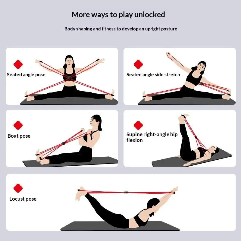 Eight-Shaped Resistance Bands Exercise Bands Strength Bands Resistance Band Set Exercise Bands Yoga Bands Weight Training Bands