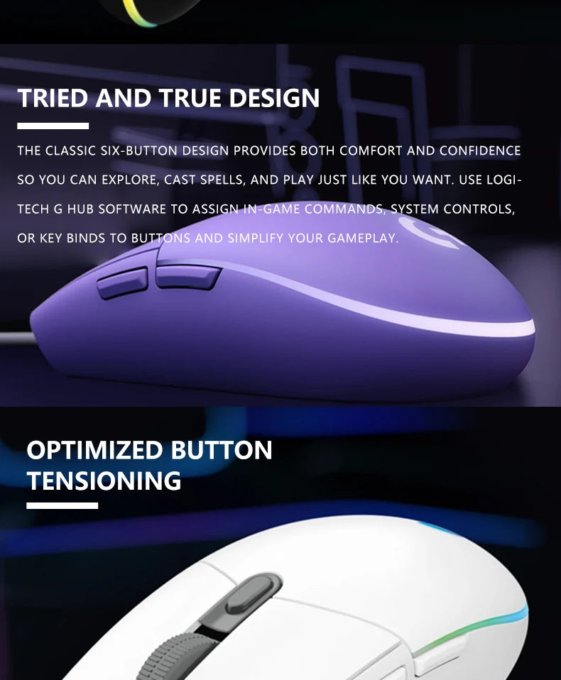 Elevate Your Gaming Aesthetic with Logitech G102 RGB