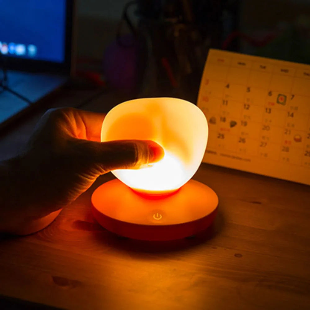 Love Heart LED Touch Table Lamp USB Rechargeable Romantic Night Light for Kids Bedroom Bedside