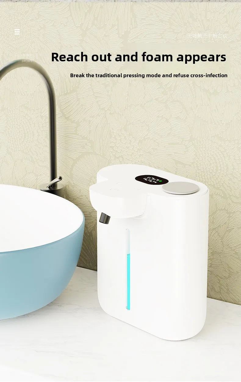 500ML Automatic Soap Dispenser Touchless Type C USB Rechargeable Electric Soap Dispenser Waterproof Foam/Liquid Dispenser
