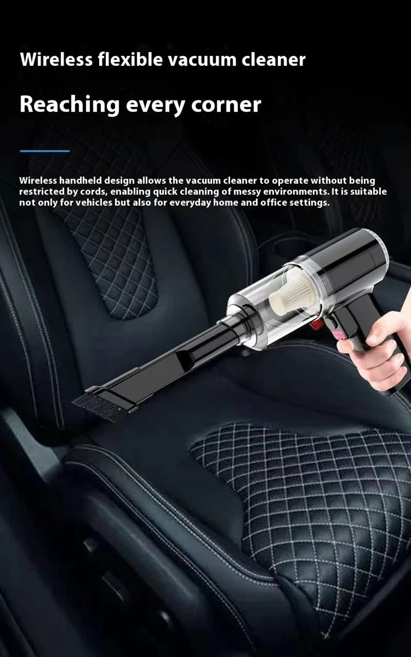 Wireless Mini Vacuum Cleaner Portable Dust Collector Dry And Wet Home Car Dual-Use Handheld Cleaning Appliances USB Charging