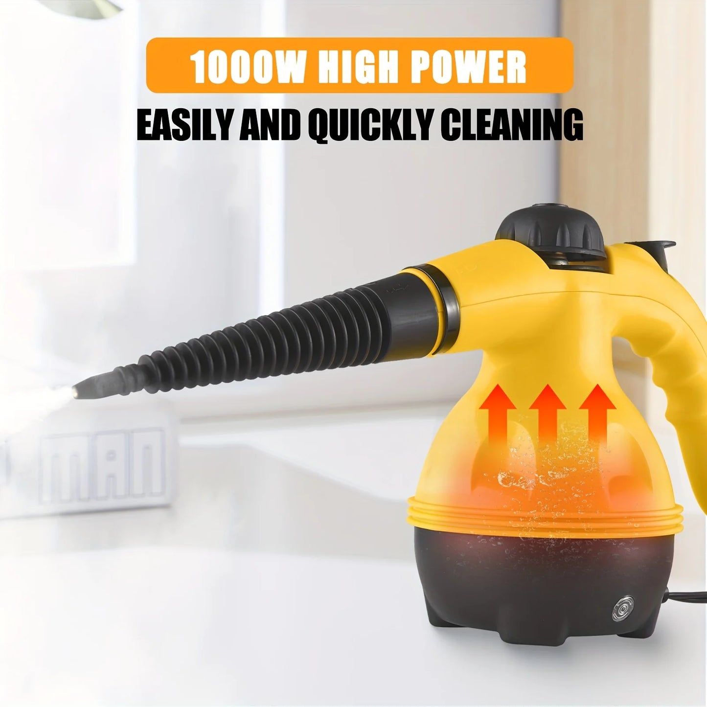 Handheld Steam Cleaner Portable High Temperature Pressurized Steam Cleaning Machine For Kitchen Sofa Bathroom Car Window