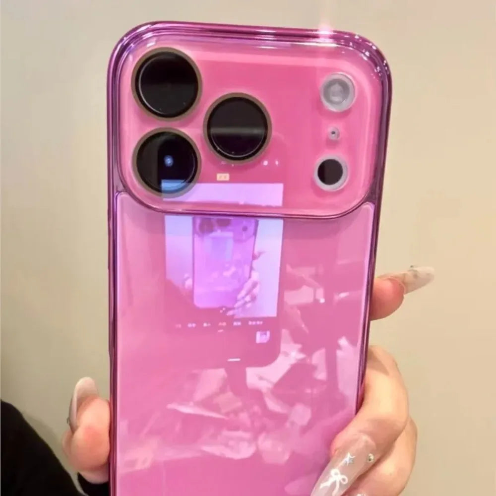 Luxury Tempered Glass Camera Protection Case for iPhone 17 16 15 14 13 12 11 Pro Max Plating Bumper Shockproof Hard Back Cover