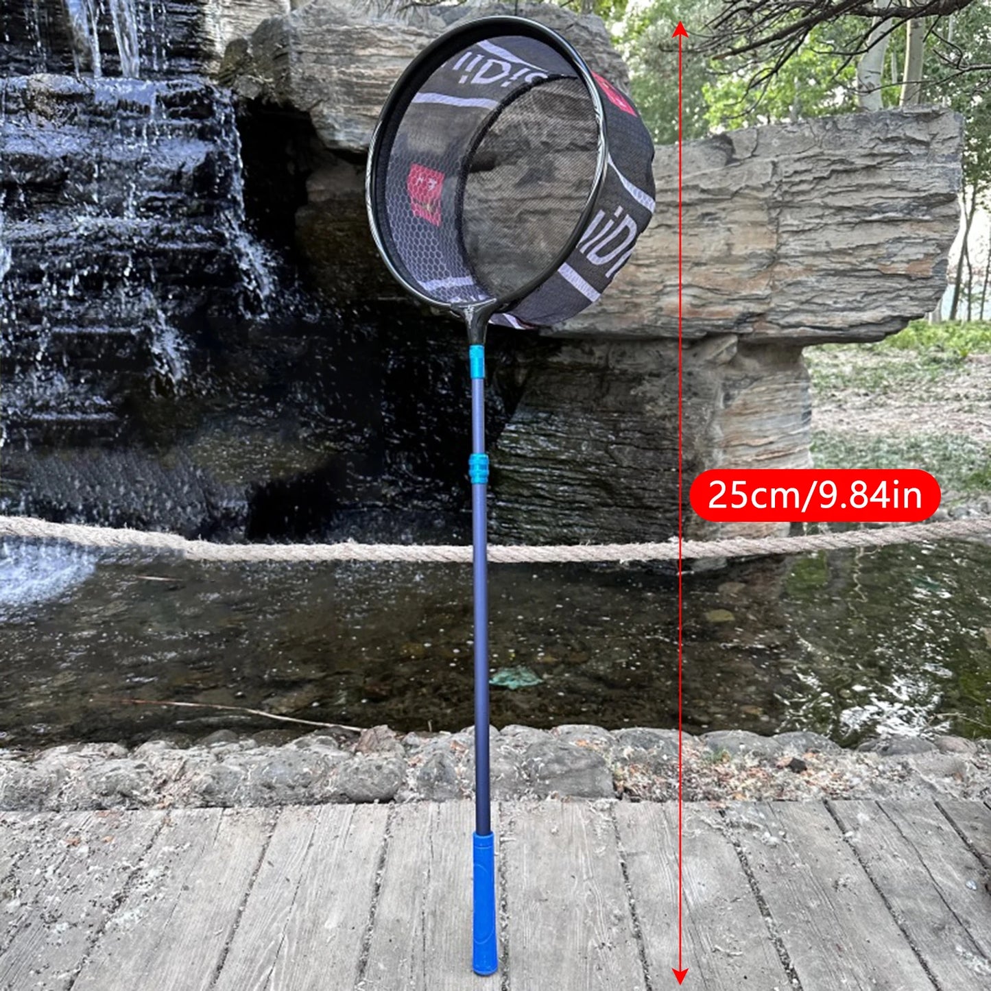 Portable Fishing Landing Net Convenient to Operate Powerful Design Outdoor Tools Suitable for Fishing on Boat River