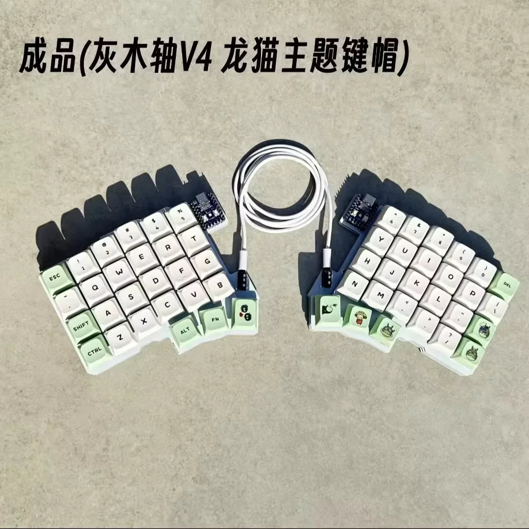 Silakka54 Split Keyboard Wired Hot Swap Support QMK/VIAL Keyboard Ergonomics RP2040zero Customized PC Gamer Accessories