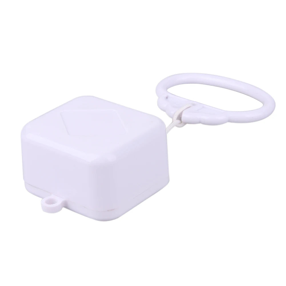 Waterproof Plastic Music Box with Classic Lullaby Melody Pull String Cord Music Box Mechanical Winding System for Kids Children