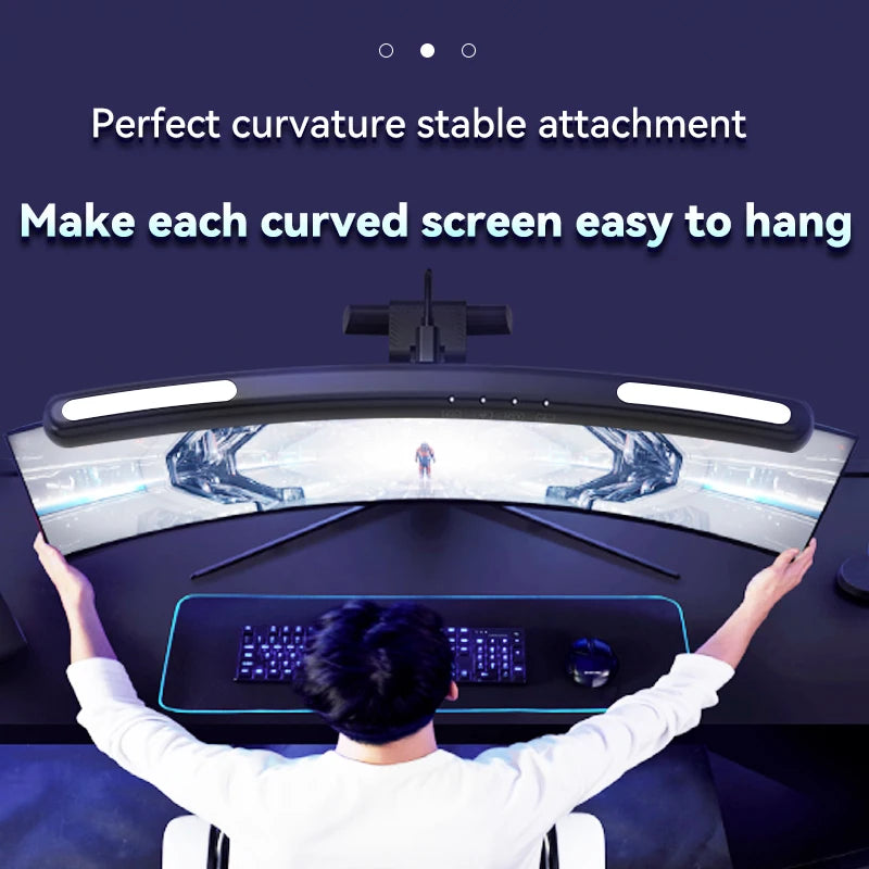 RGB Backlight LED Lightbar Computer Laptop Esport Level Lighting Room Decoration Desk Screen Light Bar Monitor Led Light Fixture