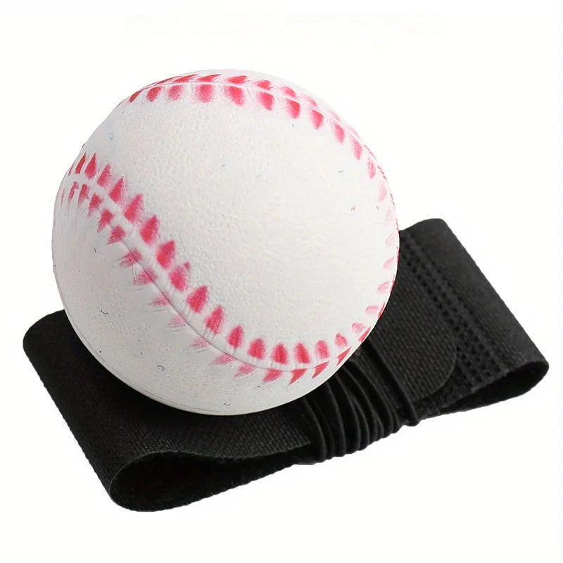Basketball Wrist Bouncing Ball, High Elasticity Hand Throw Training Ball, Wristband Kit, Outdoor Activity Props