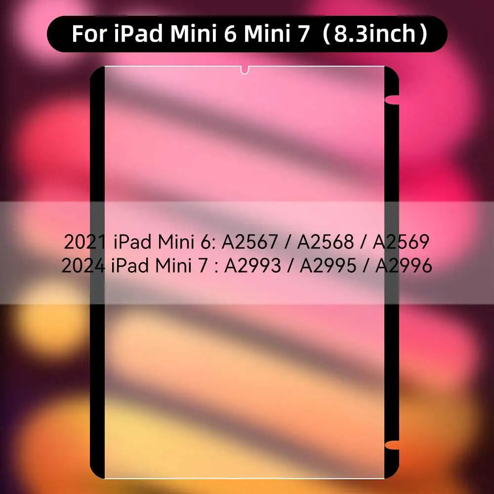 2025 For iPad Air 11 13 M2 Pro 11 13 M4 Magnetic Paper Feel Film for 10th 9.7 5 6th 10.5 10.2 7 8 9th mini 45 6 Screen Protector