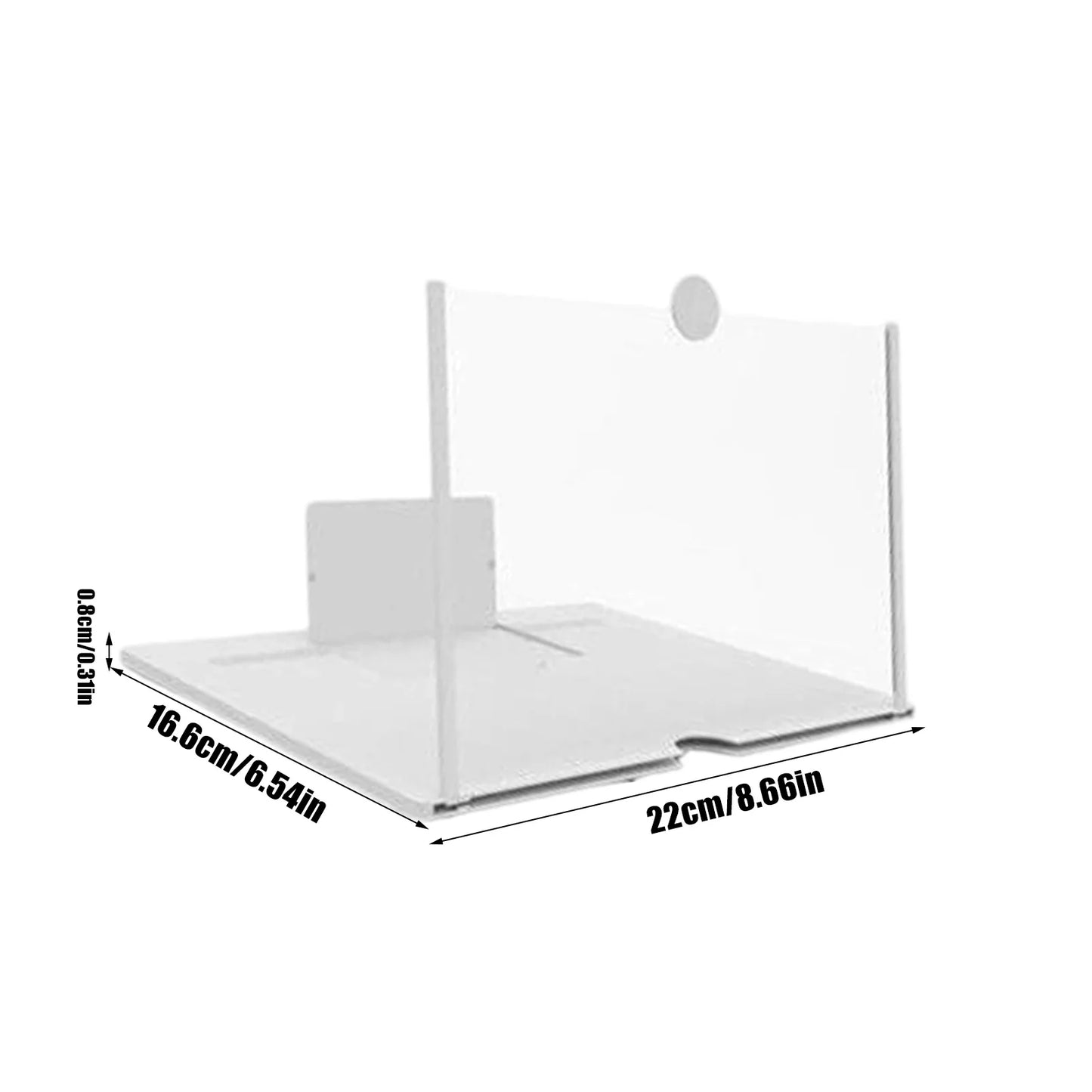 10 Inch HD Phone Screen Magnifier Portable Foldable Movie Video Amplifier for Smartphones, Mini Personal Cinema Enlarger
