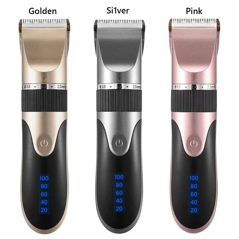 Professional Cordless Rechargeable Electric Hair Clipper - For Men, Adults & Kids, Barber-Grade Hair Trimmer & Cutter Machine