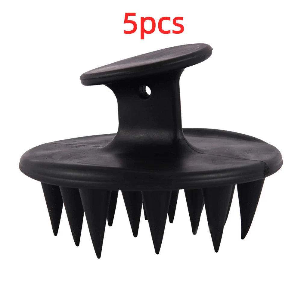 Silicone Scalp Hair Massage Brush Shampoo Massage Comb Bath Wash Hair Care Root Scalp Massager Shower Brush Salon Hair Tool