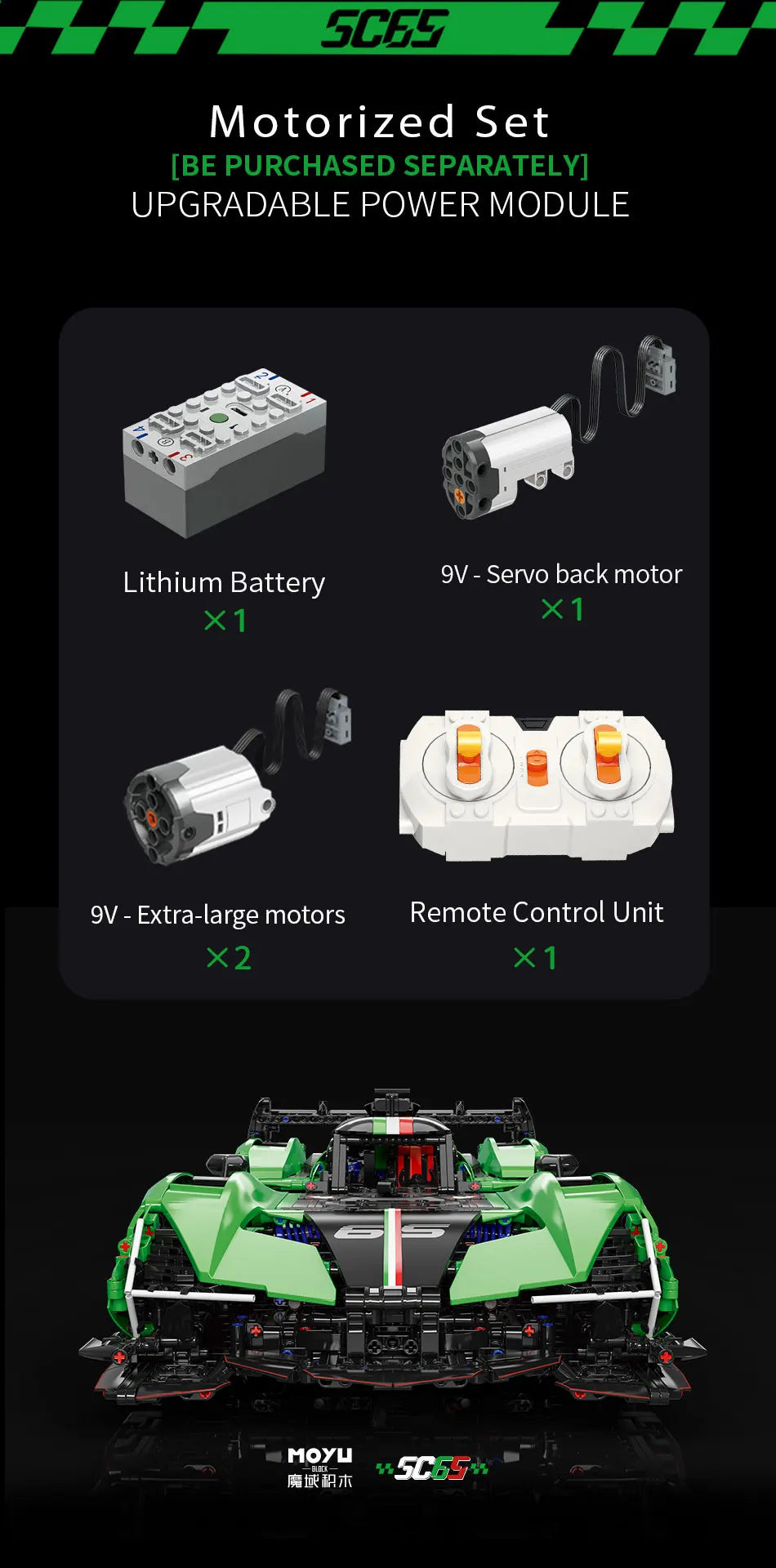 2980pcs MOC Technical Sports Car Building Blocks Model Racing Bricks Assembling Toys for Kids Adults Christmas Gift Set