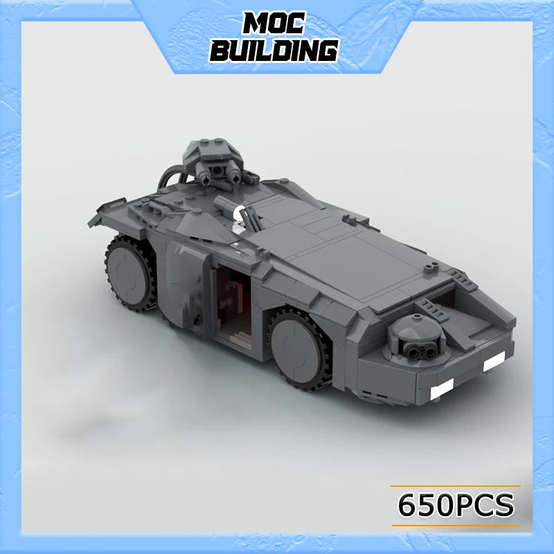 MOC Building Blocks UCS Military Series Army Ud-4l Aliens M577 Apc Armored Vehicle Set Toys DIY Assemble Bricks Xmas Gifts