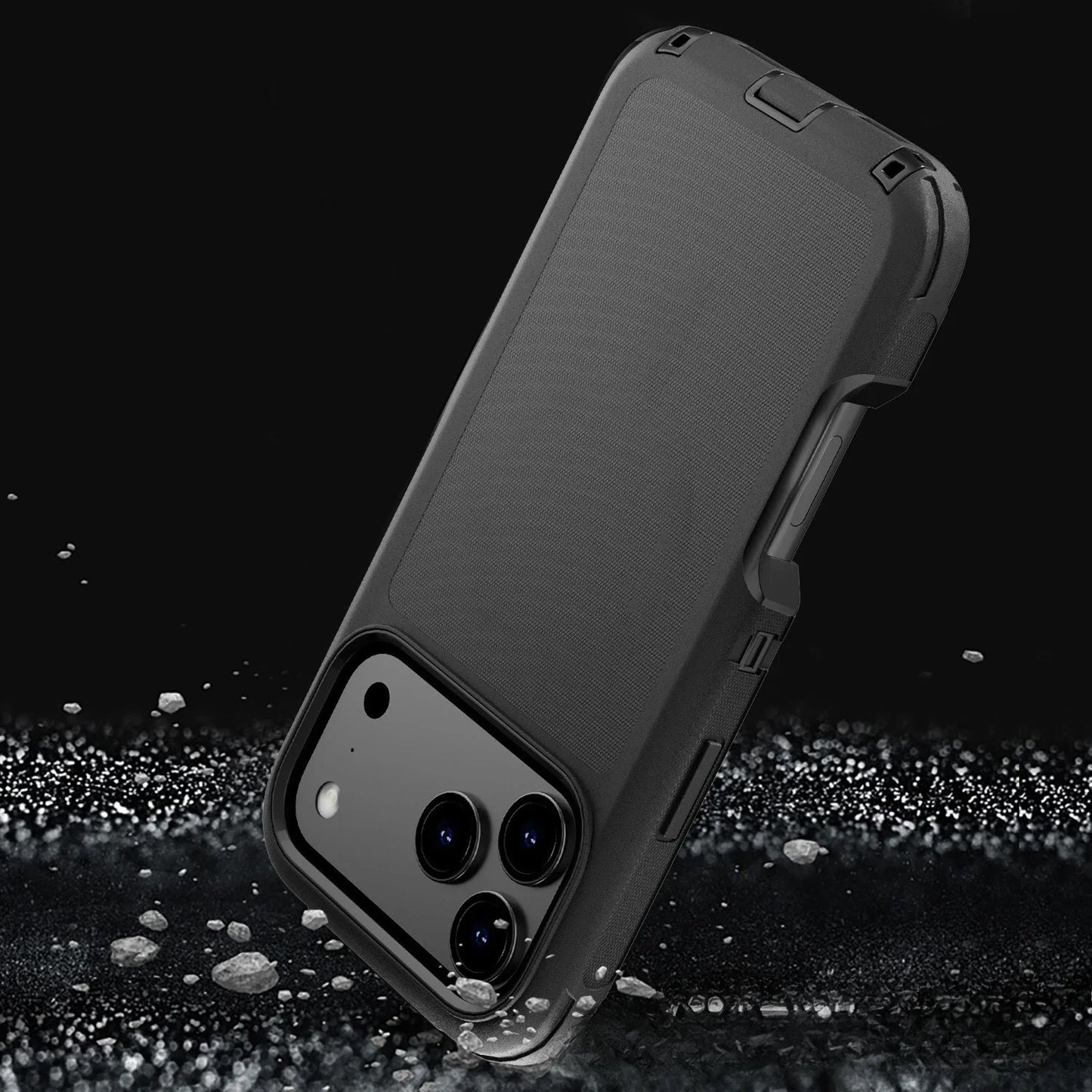 Multi-layer Heavy Mechanical Rugged Case For IPhone 17 Air 16 15 14 Plus 13 12 11 Pro Max With Clip OTT-Box Anti-Drop Back Cover