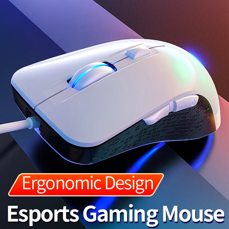 Wired Gaming Mouse Gamer Mouse RGB Backlit Computer Mouse Ergonomic Mause LED Optical USB Mice For PC Laptop
