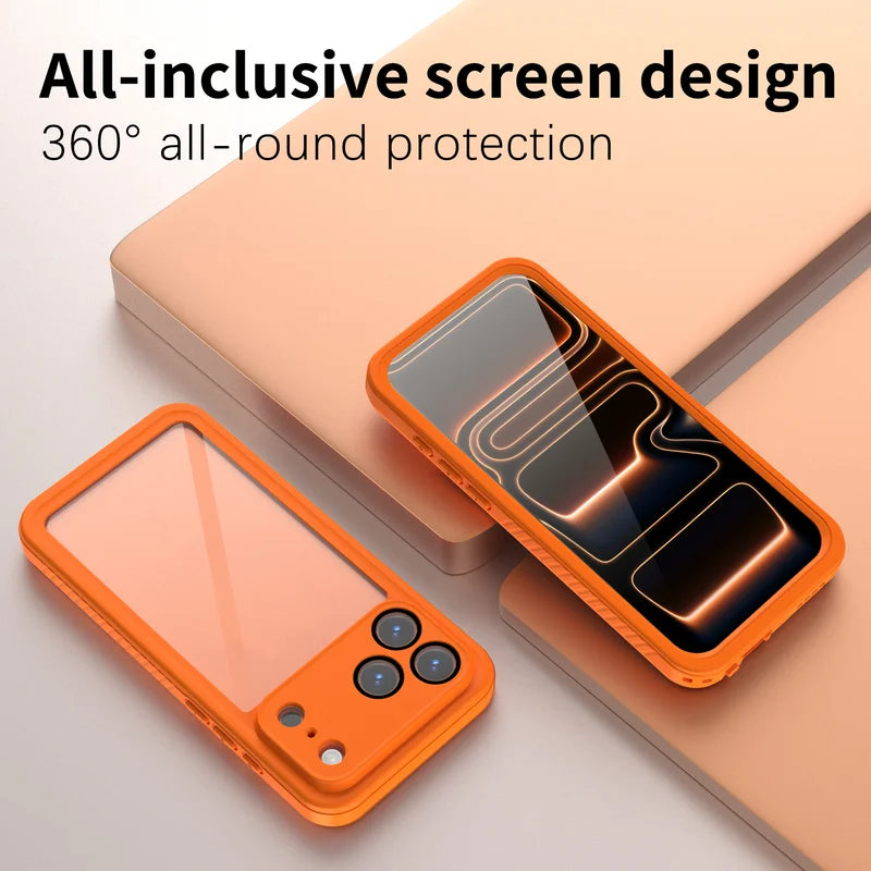 Shellbox IP68 Magnetic Waterproof Phone Case for Swimming & Diving - Compatible with iPhone 17/17AIR/17Pro/17Promax