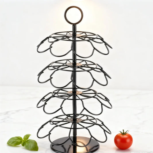 1 Pcs Rotating Coffee Capsule Organizer Storage Rack for Capsules Stylish Coffee Pod Holder for Home Office and Commercial Use