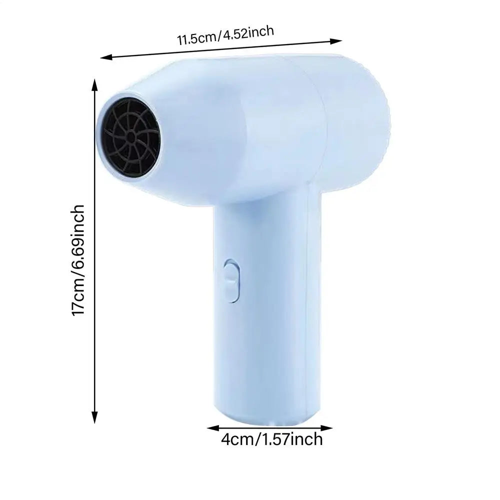 Hair Dryer Cordless USB Rechargeable Portable Blow Dryer Cordless Low Noise Wireless Hair Dryer for Art Students and Artists