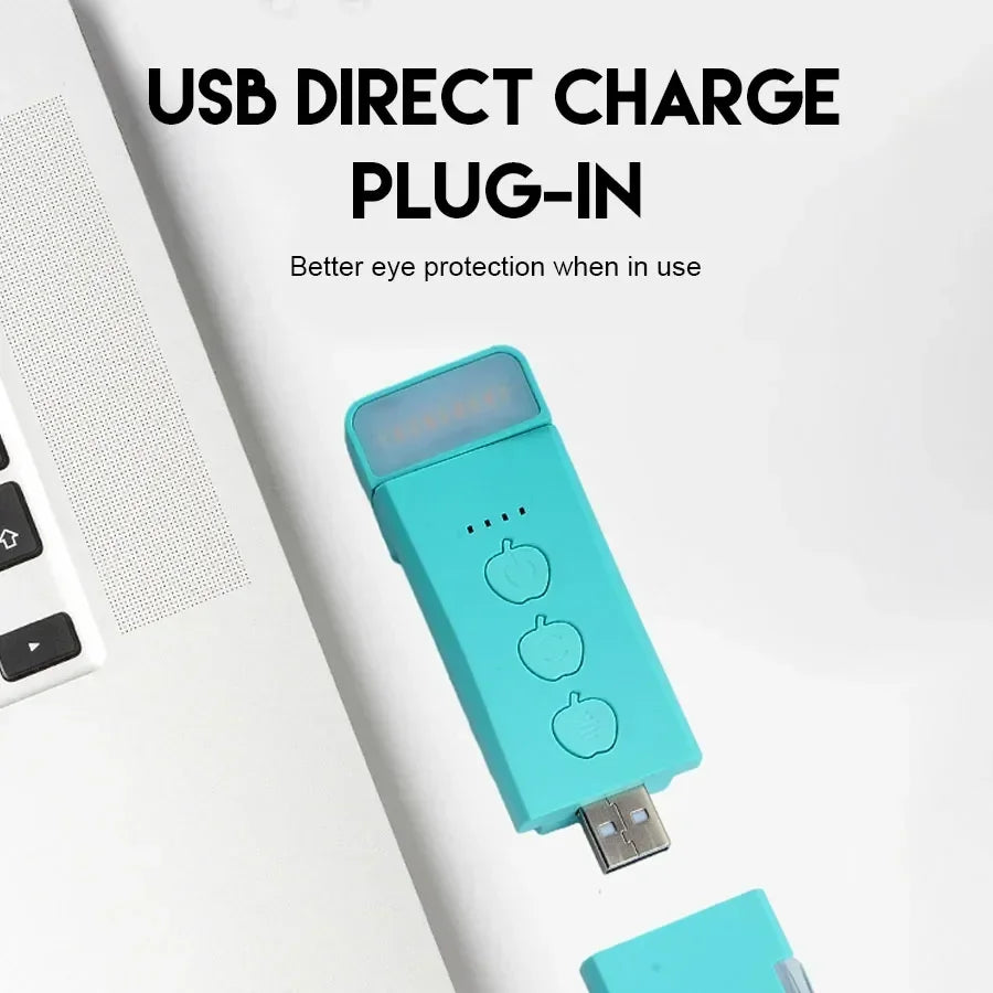 Book Light Brightness Adjustable for Eye-Protection USB Rechargeable LED Clip on Portable Bookmark Light for Reading in Bed Car