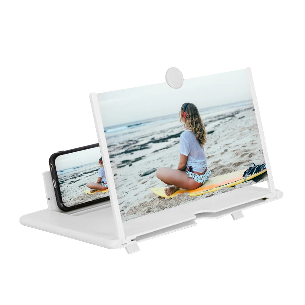 10 inch 3D Phone Screen Magnifying Amplifier For Mobile Display Enlarged Magnifier Foldable Holder Stand Video Amplifier