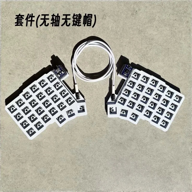 Silakka54 Ergonomic Split Mechanical Keyboard Hot Swappable QMK VIAL Programmable RP2040 Zero for PC Gaming Custom Keyboard Gift