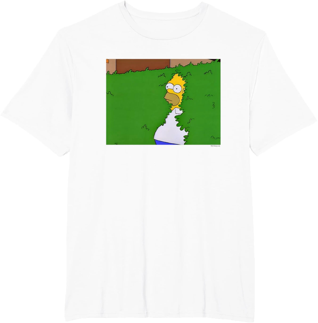 The Simpsons Homer Hedge Meme T-Shirt Small S-4XL  Tee Santa Tee Funny Graphic Tee Retro Summer Man Woman