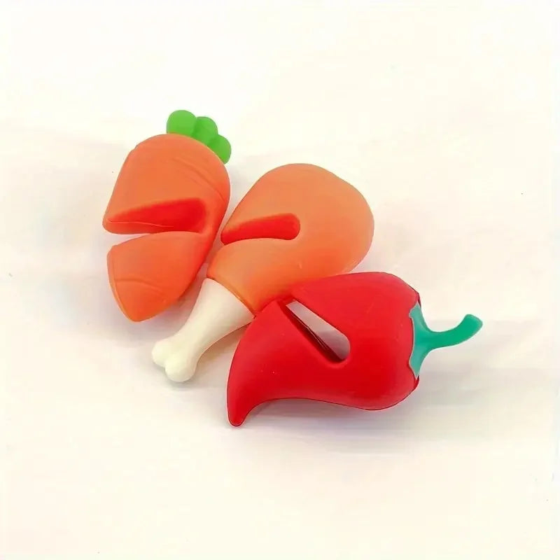 3-Pack Silicone Anti-Overflow Pot Lid Stands, Heat-Resistant for Boiling Soup, Porridge & Milk, Prevents Spills