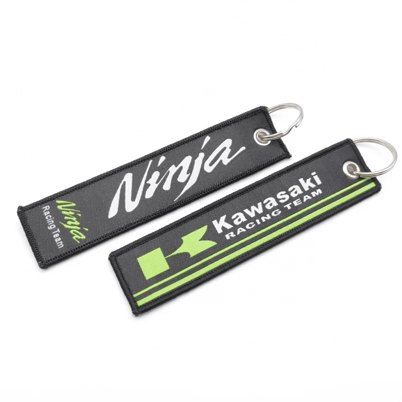 Kawasaki Motorcycle Embroidery Function Keychain