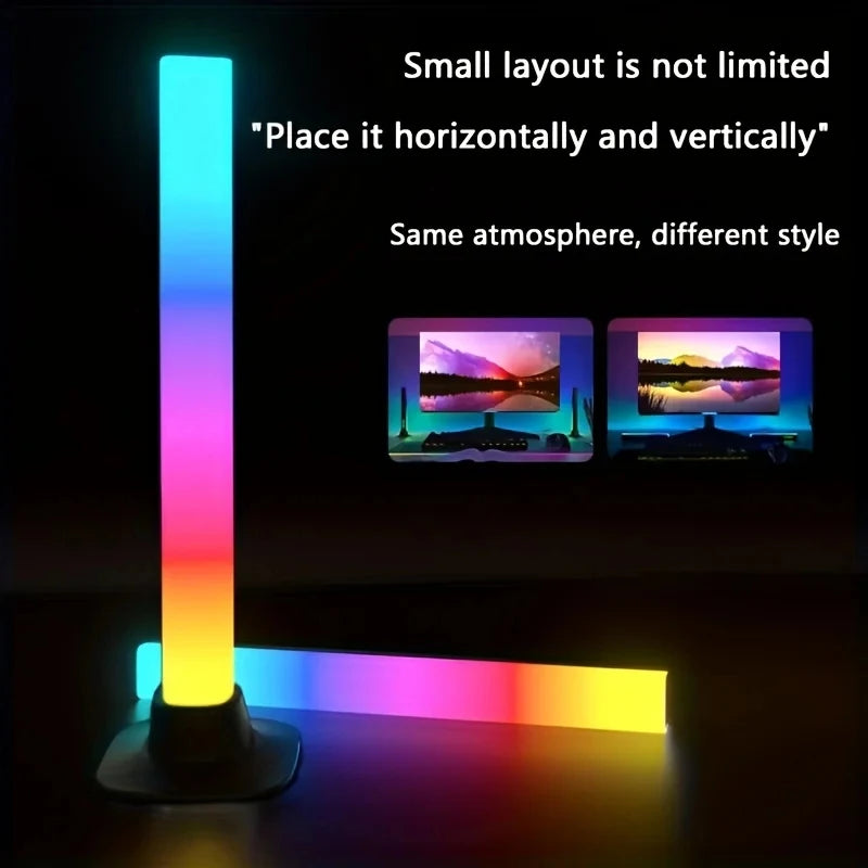 RGB Gaming Desktop Background Light Bar Computer Atmosphere Decoration Lighting Night Eye Protection Reading Lamp uLamp APP