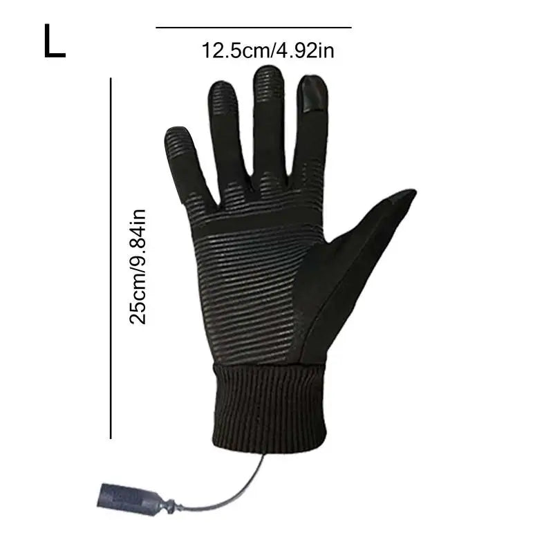 Heated Gloves For Men Motorcycle Ski Snow Warmer Gloves Heated Work Gloves Waterproof Touchscreen Rechargeable Windproof